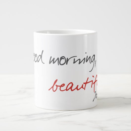 "Guten Morgen, schön" zitiert Joe Covelli Tasse (Vorderseite)