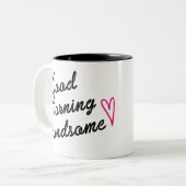 Guten Morgen schön Zweifarbige Tasse (Vorderseite Links)