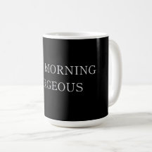 Guten Morgen schöne Latte-Tasse