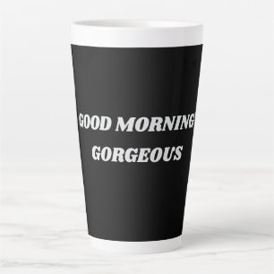 Guten Morgen schöne Latte-Tasse Milchtasse