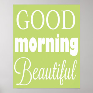 Guten Morgen schönes Poster