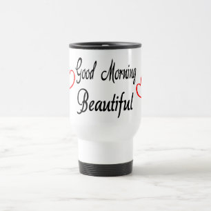 Guten Morgen Schönes Rotes Herz Liebe Hochzeit Reisebecher