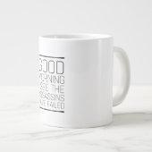 Guten Morgen sehe ich, dass die Mörder versagt hab Jumbo-Tasse (Vorderseite Rechts)