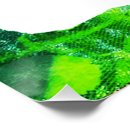 Guten Morgen sehr helle Begrüßung mit Farben Post Poster (Ecke)