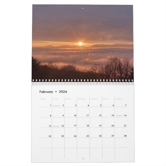 Guten Morgen Shenandoah-Tal-Kalender Kalender (Feb 2026)