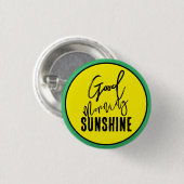 Guten Morgen Sonne Button (Vorne & Hinten)