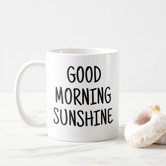 Guten Morgen Sonne Kaffeetasse (Mit Donut)