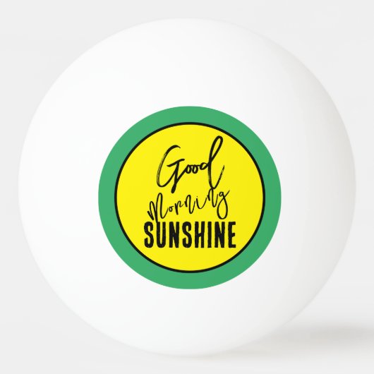 Guten Morgen Sonne Tischtennisball (Vorderseite)