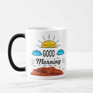 Guten Morgen Sonnenaufgang auf dem Hügel – Inspiri Verwandlungstasse
