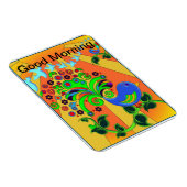 Guten Morgen Sonnenaufgang mit Vogel Magnet (Rechte Seite)