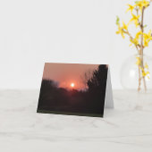 Guten Morgen, Sonnenaufgang - personalisieren! Karte (Gelbe Blume)
