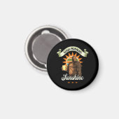 Guten Morgen Sonnenschein Bigfoot trinken Kaffee Magnet (Vorderseite/Rückseite)