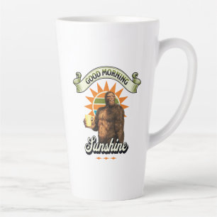 Guten Morgen Sonnenschein Bigfoot trinken Kaffee Milchtasse