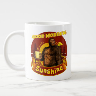Guten Morgen Sonnenschein Funny Bigfoot Jumbo-Tasse