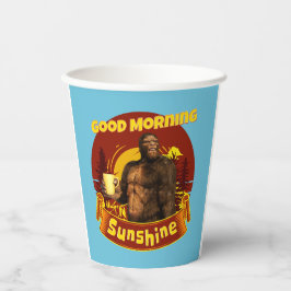 Guten Morgen Sonnenschein Funny Bigfoot Kaffee Pappbecher