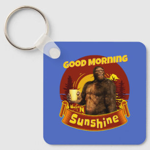 Guten Morgen Sonnenschein Funny Bigfoot Schlüsselanhänger