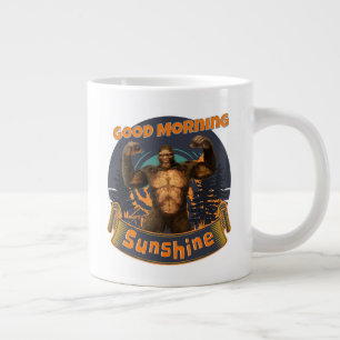 Guten Morgen Sonnenschein Lustiger Bigfoot Jumbo-Tasse
