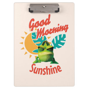 Guten Morgen Sonnenschein Lustiger Chamäleon Klemmbrett