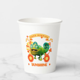 Guten Morgen Sonnenschein Lustiger Chamäleon Pappbecher