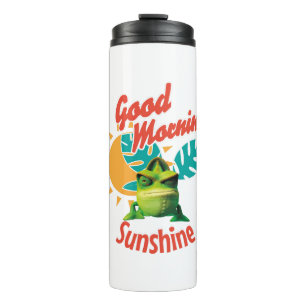 Guten Morgen Sonnenschein Lustiger Chamäleon Thermosbecher