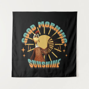 Guten Morgen Sonnenschein Lustiger Hahn Wandteppich