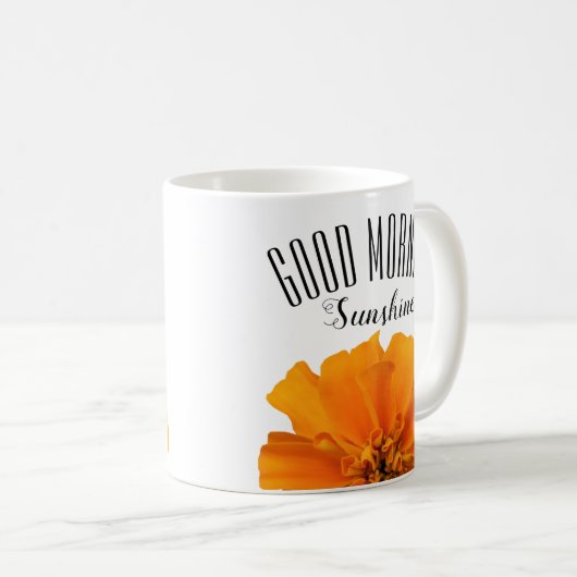 Guten Morgen Sonnenschein Marigold Kaffeetasse (VorderseiteRechts)