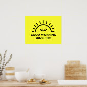 Guten Morgen Sonnenschein Poster (Küche)