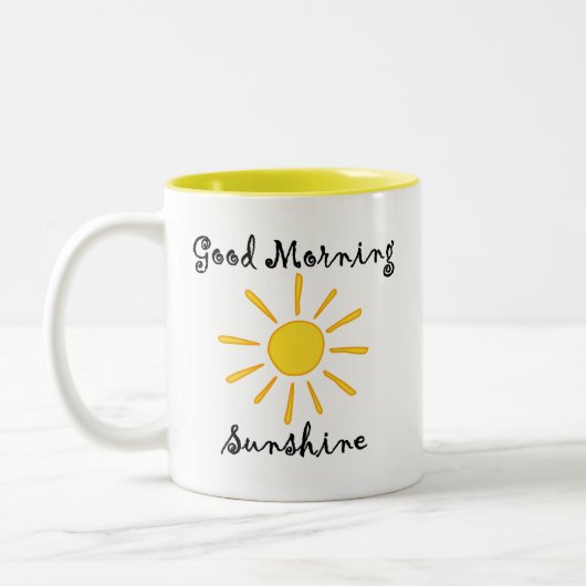 Guten Morgen Sonnenschein (R) Zweifarbige Tasse (Links)