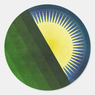 Guten Morgen Sonnenschein Runder Aufkleber