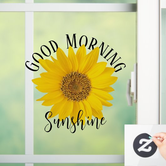 Guten Morgen Sonnenschein Sonnenblume Fensteraufkleber (Zuhause)