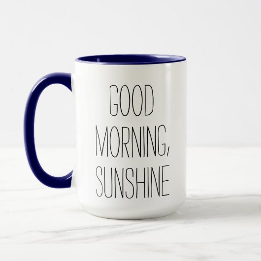 Guten Morgen, sonnige Tasse (Links)