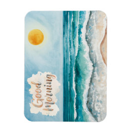 Guten Morgen Strand Leben Magnet