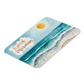 Guten Morgen Strand Leben Magnet (Linke Seite)