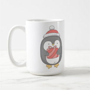 "Guten Morgen, Süsse" Adlige Weihnachtspenquin Kaffeetasse