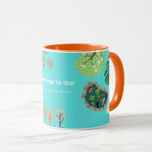 GUTEN MORGEN TASSE-TÜRKIS WALD &NATUR DESIGN TASSE