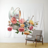 Guten Morgen Tee Wandteppich (Beispiel (Horizontal))