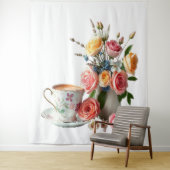 Guten Morgen Tee Wandteppich (Beispiel)