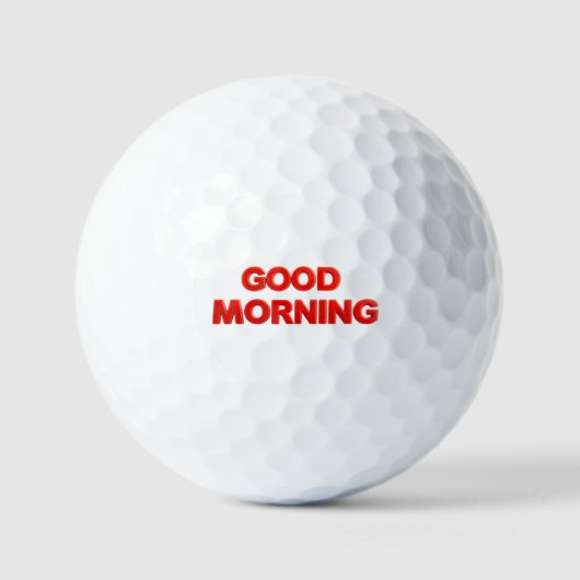 Guten Morgen Vibes Golfball (Vorderseite)