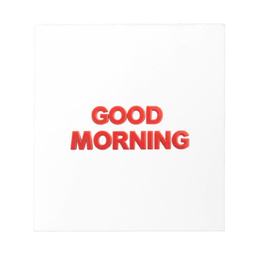 Guten Morgen Vibes Notizblock (Vorderseite)