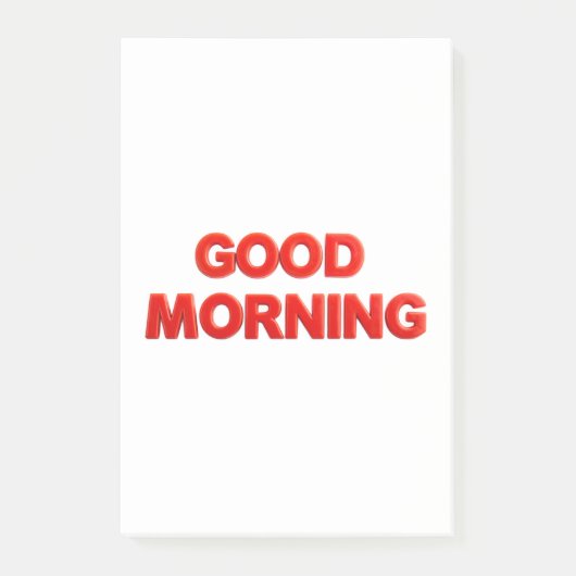 Guten Morgen Vibes Post-it Klebezettel (Vorderseite)