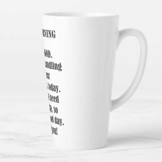 Guten Morgen von GOD (personalisieren) Milchtasse (Rechts)