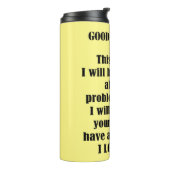 Guten Morgen von Gott (personalisieren) Thermosbecher (Nach links gedreht)