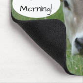 Guten Morgen von Ihrer örtlichen Jersey-Kuh Mousepad (Ecke)