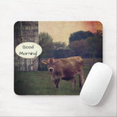 Guten Morgen von Ihrer örtlichen Kuhfarm in Jersey Mousepad (Mit Mouse)