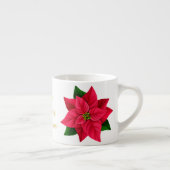Guten Morgen Weihnachten Starker Kaffee Poinsettia Espressotasse (Rechts)