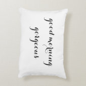 "Guten Morgen, wunderschön" dekoratives Kissen (Rückseite(Vertikal))