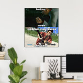 Guten Morgen Yakuza Meme Poster (Heimbüro)