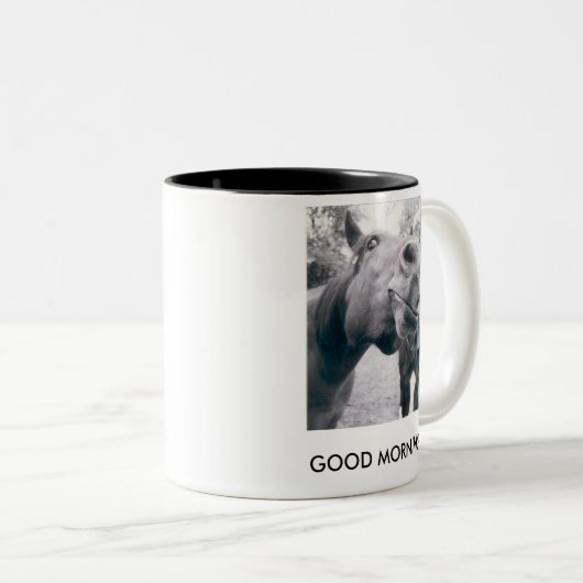 Guten Morgen Zweifarbige Tasse (VorderseiteRechts)