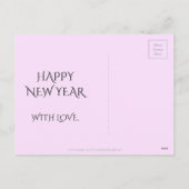 Guten Rutsch ins Neue Feiertagspostkarte (Rückseite)