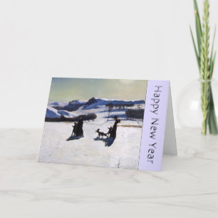 Guten Rutsch ins Neue Jahr 2016 mit einem Feiertagskarte